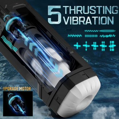 Innovative Heating Cover 6 in 1 Blowjob Masturbator