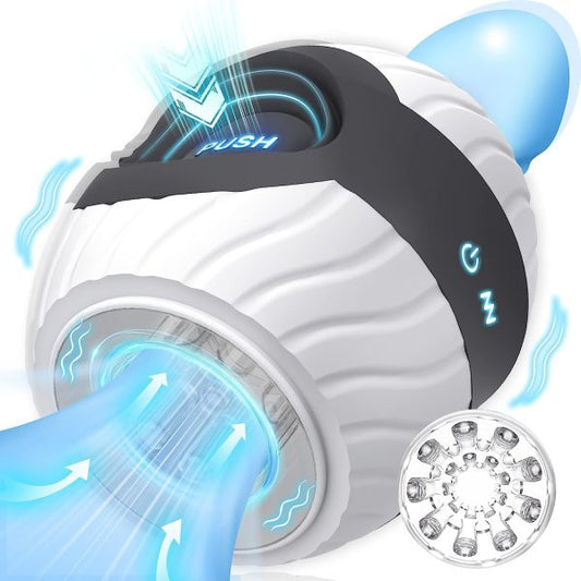 Squeeze Automatic Hands-Free Masturbator with 10 Intense Vibrations 2 Motors