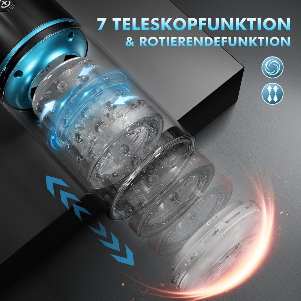 LOVEKINK 7 Telescopic Masturbator with Suction Cup