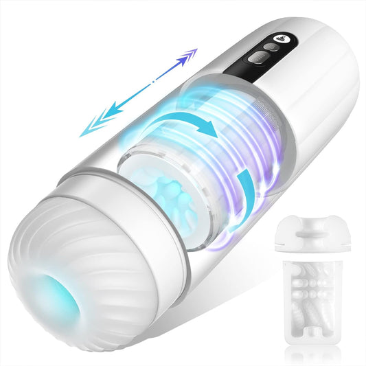 9 Telescopic Rotating Spinning Masturbator