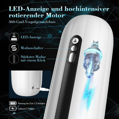 9 Telescopic Rotating Spinning Masturbator