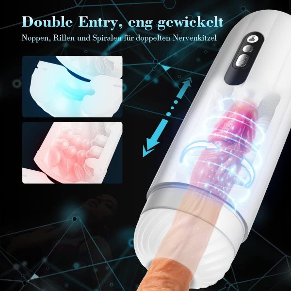 9 Telescopic Rotating Spinning Masturbator