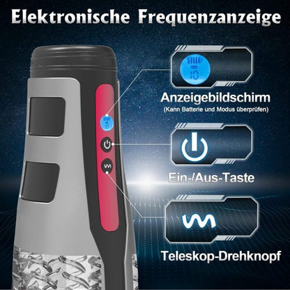SPACESHIP IRON MAN Automatic Masturbator Cup with 10 High Speed Telescopic Rotation Modes