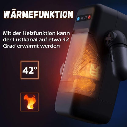 3 IN 1 ROBOT Visual Heating Masturbator with 10 Vibration 10 Telescopic Function