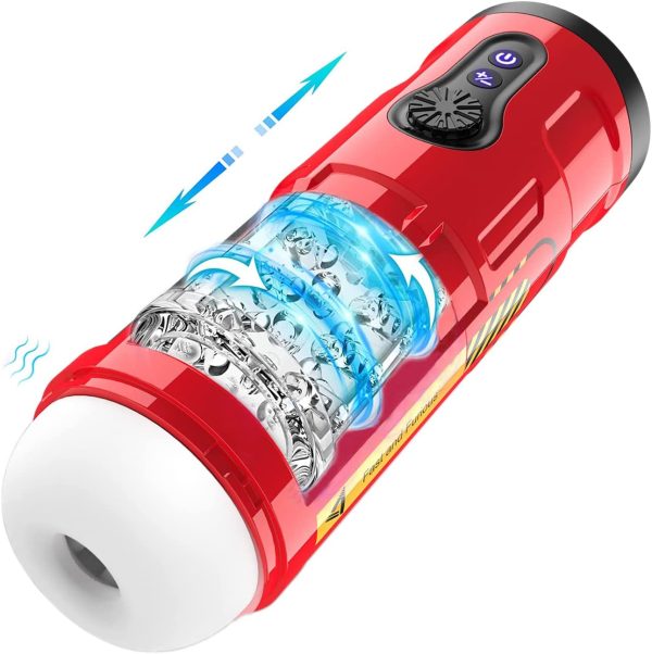 Mars 5 Rotating Vibrating 5 Telescopic Masturbator