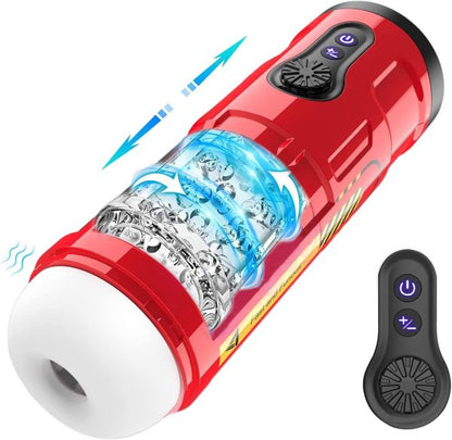 Mars 5 Rotating Vibrating 5 Telescopic Masturbator