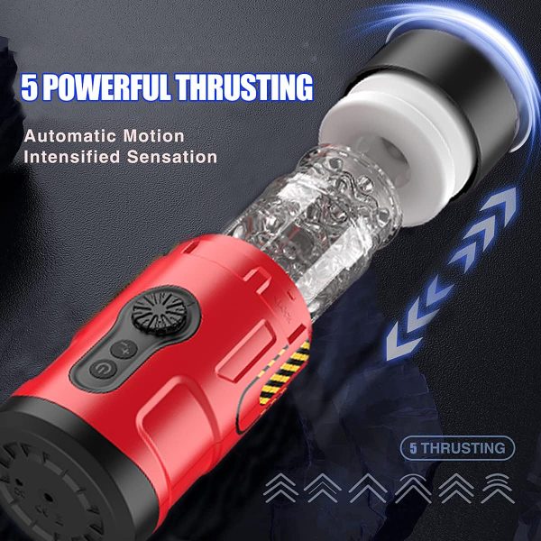 Mars 5 Rotating Vibrating 5 Telescopic Masturbator