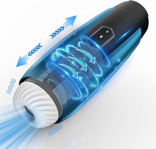 XPlay 5 Thrusting Vibrating Masturbator
