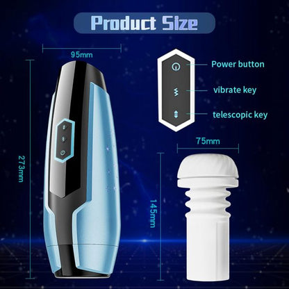 XPlay 5 Thrusting Vibrating Masturbator