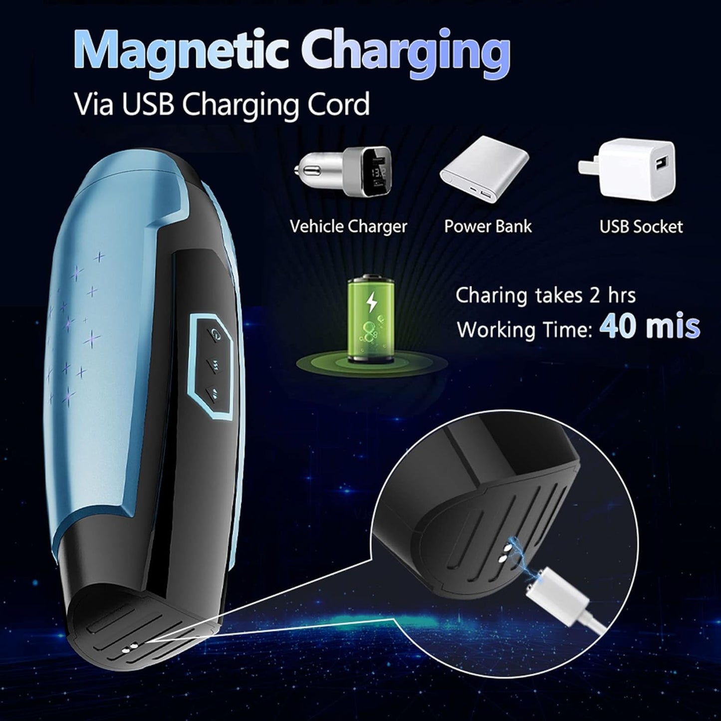 XPlay 5 Thrusting Vibrating Masturbator