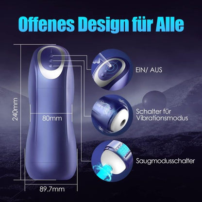 Neptune Ergonomic Male Masturbator 7 Vibration 5 Suction