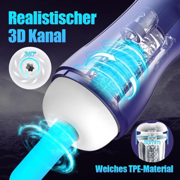 Neptune Ergonomic Male Masturbator 7 Vibration 5 Suction