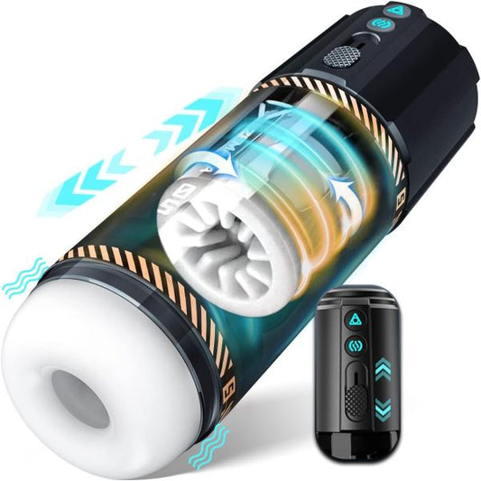XZONE Hands-Free Telescopic Rotating Masturbator