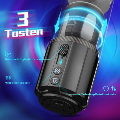 XZONE Hands-Free Telescopic Rotating Masturbator