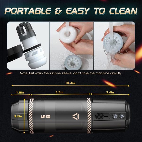 XZONE Hands-Free Telescopic Rotating Masturbator