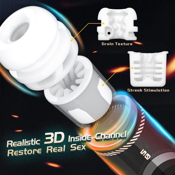 XZONE Hands-Free Telescopic Rotating Masturbator