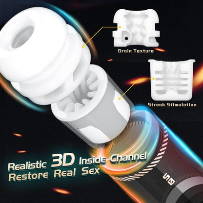 XZONE Hands-Free Telescopic Rotating Masturbator