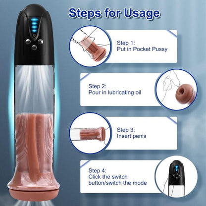 AUTOBOT Visualization Powerful Sucking Penis Pump Masturbator