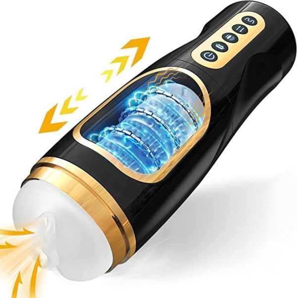 XMAN-SHOCK Automatic Masturbator with 7 Intense Sucking 10 Powerful Thrusting 10 Glans Vibration