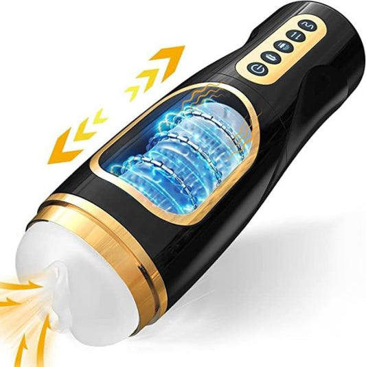 XMAN-SHOCK Automatic Masturbator with 7 Intense Sucking 10 Powerful Thrusting 10 Glans Vibration