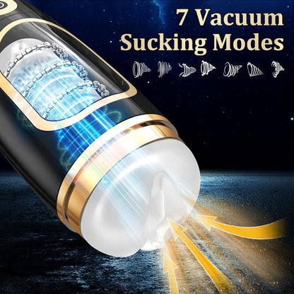 XMAN-SHOCK Automatic Masturbator with 7 Intense Sucking 10 Powerful Thrusting 10 Glans Vibration