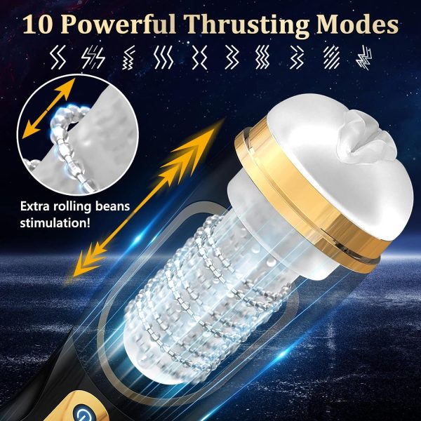 XMAN-SHOCK Automatic Masturbator with 7 Intense Sucking 10 Powerful Thrusting 10 Glans Vibration