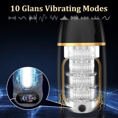 XMAN-SHOCK Automatic Masturbator with 7 Intense Sucking 10 Powerful Thrusting 10 Glans Vibration