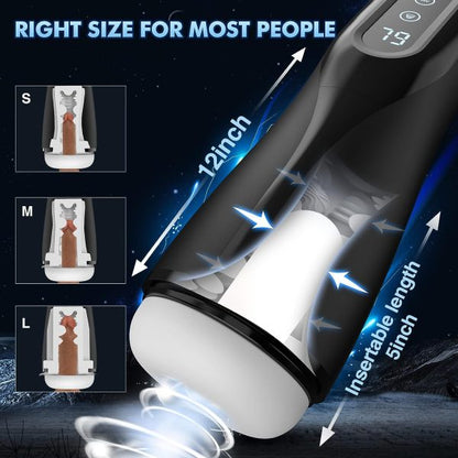 Galaxy 5 in 1 Heating Sucking Stroker 9 Sucking 360° Wrapping Squeezing