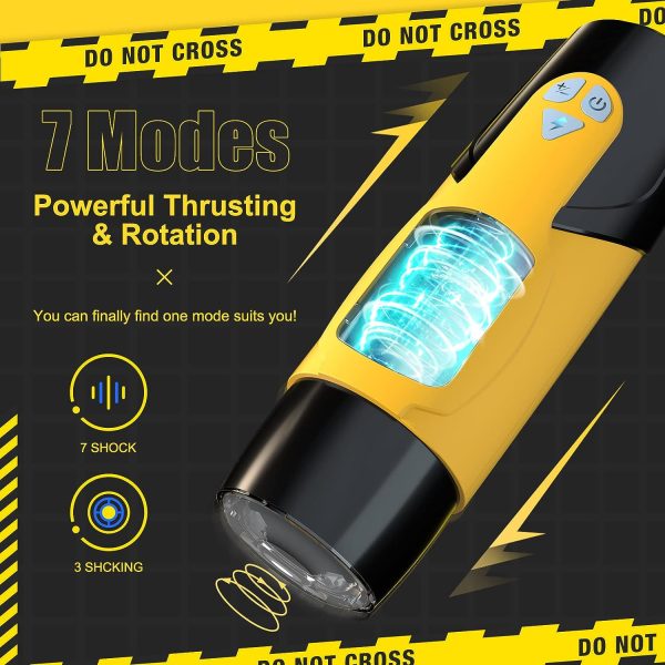 Royal Knight 7 Rotating 3 Telescoping Electric Masturbator