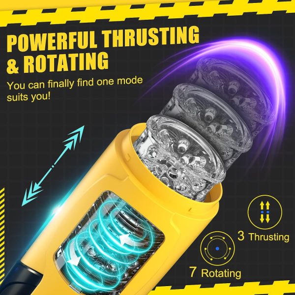 Royal Knight 7 Rotating 3 Telescoping Electric Masturbator