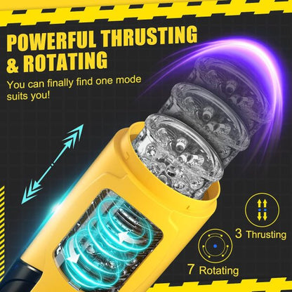 Royal Knight 7 Rotating 3 Telescoping Electric Masturbator