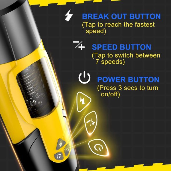 Royal Knight 7 Rotating 3 Telescoping Electric Masturbator
