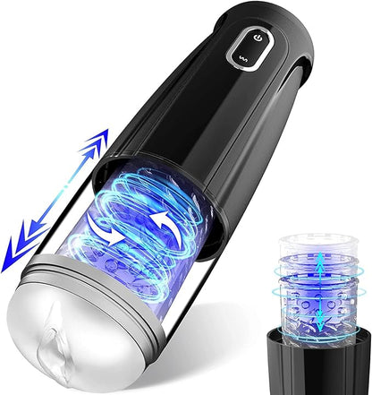 Challenger Hands Free 7 Thrusting Rotating Voice Masturbator