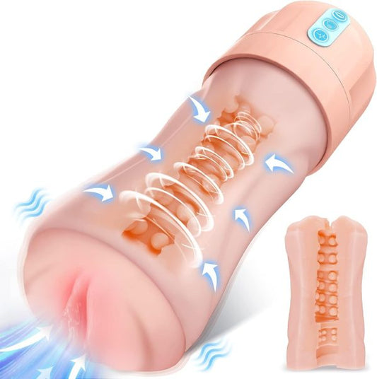 BODYLOVE Longer Realistic Vagina Male Stroker 10 Vibrating 5 Sucking