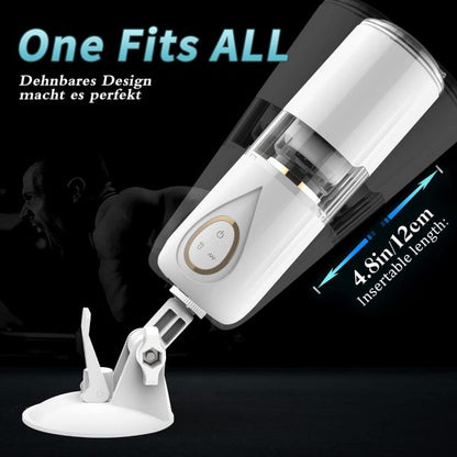 Love Orgasm 10 Rotating Vibrating Telescoping Masturbator For Men