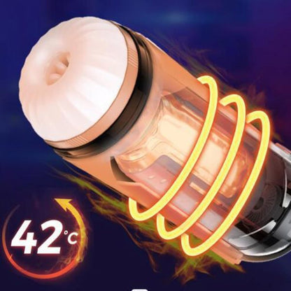 All-metal Transmission System Automatic Sucking Masturbator with Extended and Telescopic Modes