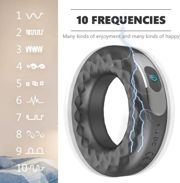 Harder Electric Cock Ring Penis Stimulation Toy
