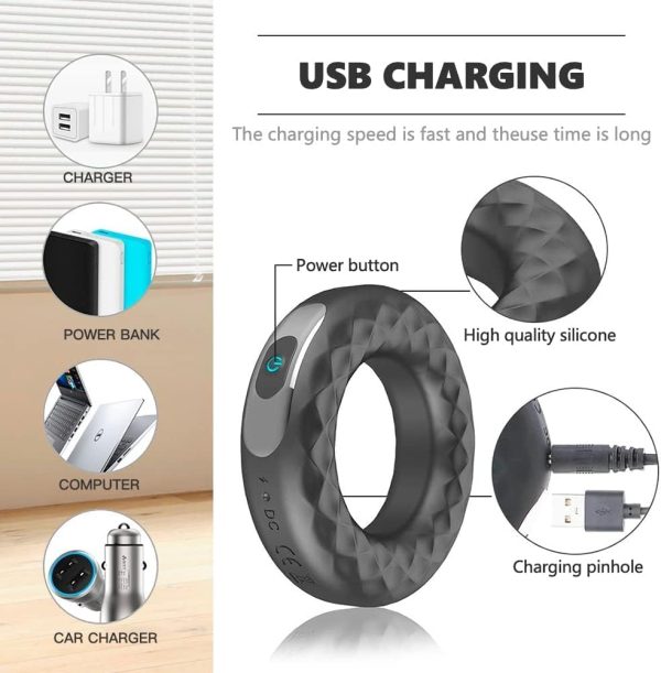 Harder Electric Cock Ring Penis Stimulation Toy
