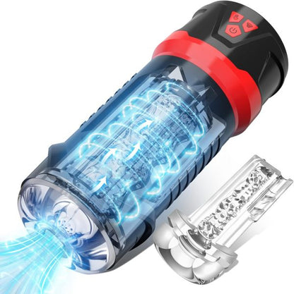 Uranus 3D Stoker 10 Vibrating 3 Vacuum Sucking Blowjob Masturbator Cup