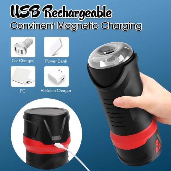 Uranus 3D Stoker 10 Vibrating 3 Vacuum Sucking Blowjob Masturbator Cup