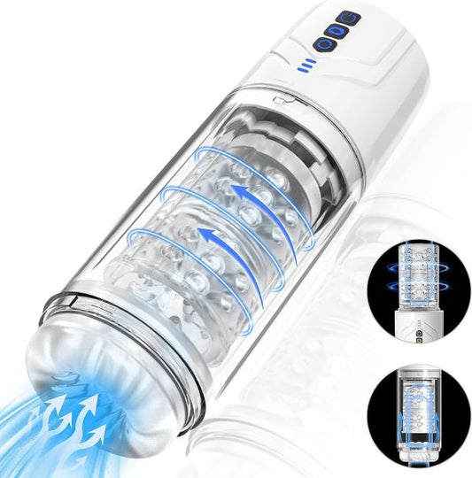 2 in 1 Enlarger Pump Masturbator 7 Rotating 7 Sucking