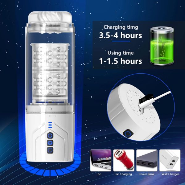 2 in 1 Enlarger Pump Masturbator 7 Rotating 7 Sucking