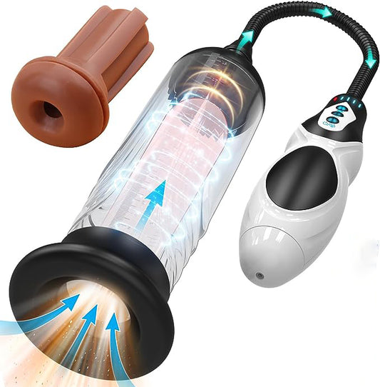 Electric Enlarger Penis Pump 4 Vacuum Intensities 4 Suction Modes