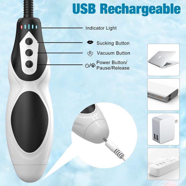 Electric Enlarger Penis Pump 4 Vacuum Intensities 4 Suction Modes