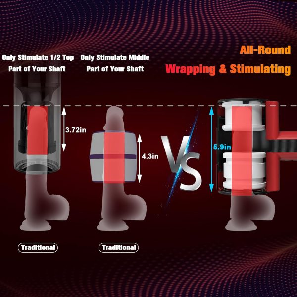 Alpha 7 Thrusting 5 Rotating Hands Free Stroker