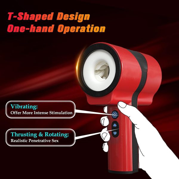 Alpha 7 Thrusting 5 Rotating Hands Free Stroker