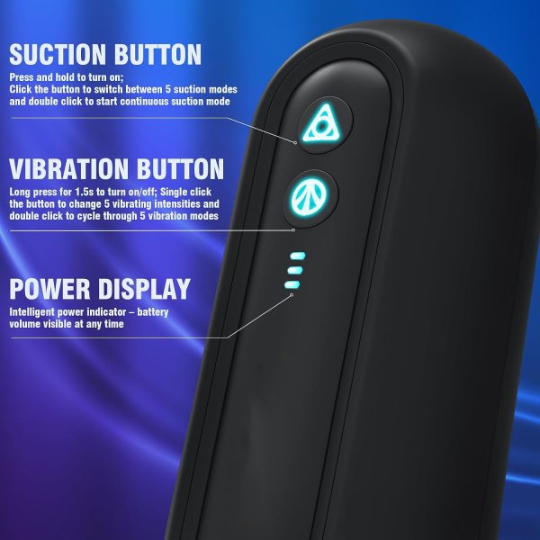 Suck MAX Intelligent Male Masturbator 5 Vibration 5 Suction