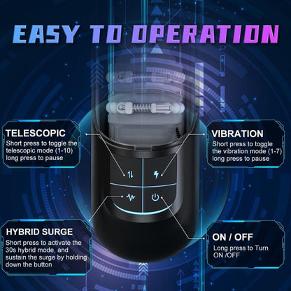 Alien Smart Rollers Telesopic Masturbator
