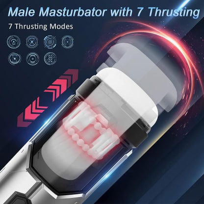 XSPACE 7 Thrusting Vibrating Powerful Masturbator