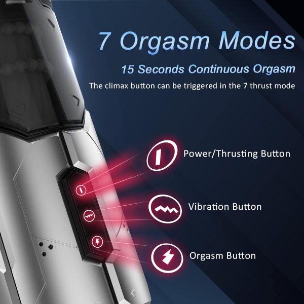 XSPACE 7 Thrusting Vibrating Powerful Masturbator